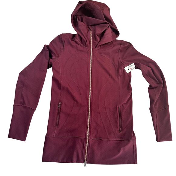 Lululemon Women's Stride Zip Up Jacket Size 8 Cranberry/Maroon - Picture 5 of 10